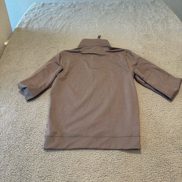 Vuori Coronado Half  Zip Jacket Men’s Small Heather Brown Activewear V253 Fall - Picture 5 of 16